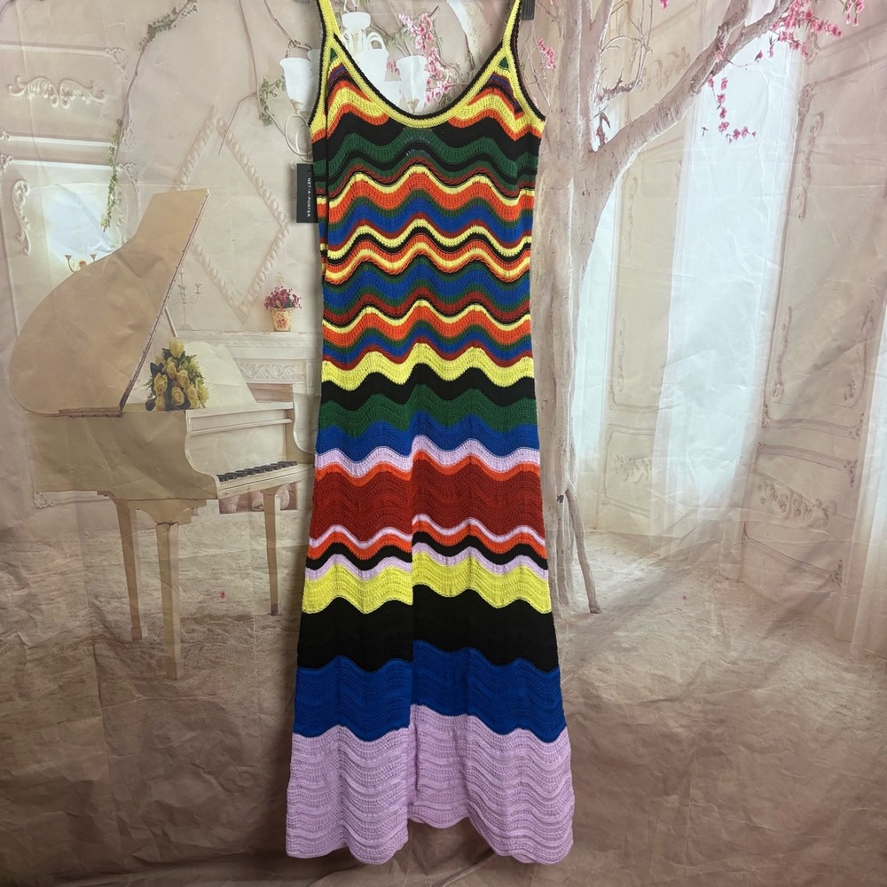 NEW La DoubleJ Multicolor Lilac & Blue in Knit Chev - Picture 6 of 12